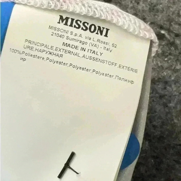 MISSONI Knit Chevron Boatneck Mini Dress 44 US 8 L Multicolor Chevron Midi Short - Picture 11 of 12